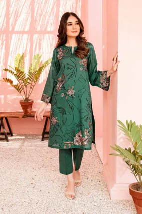 2 Piece - Dyed Embroidered Suit - 42301020