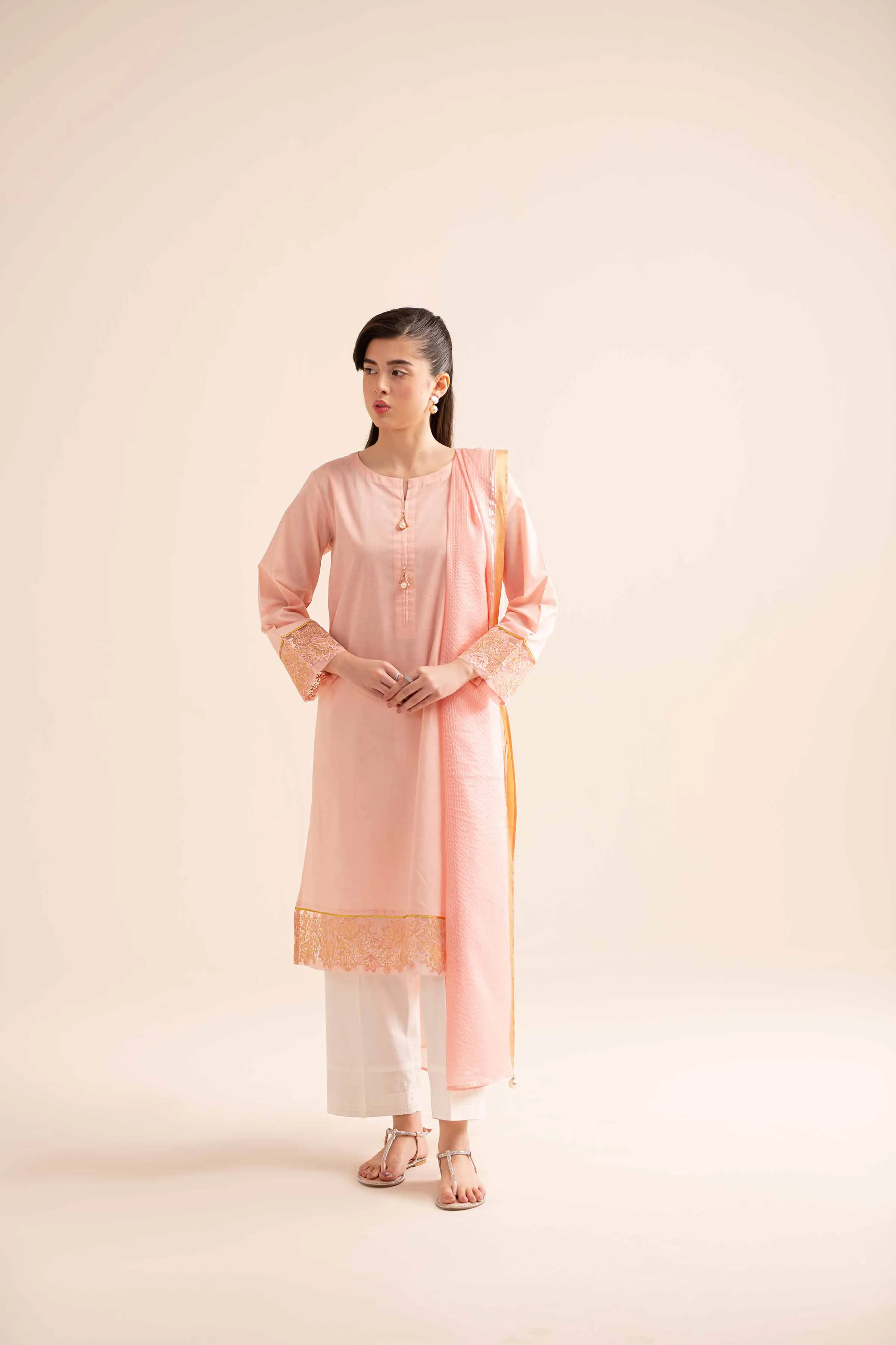 2 Piece - Embroidered Suit - PS24-114