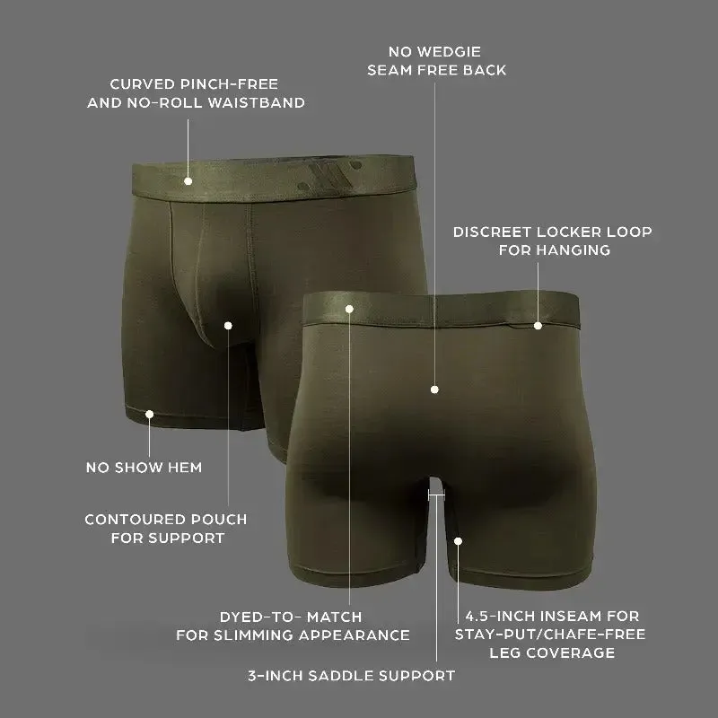 ALPHX Comfort Class Boxer Brief - Modern Fit - Moss Green| ALPHX.com