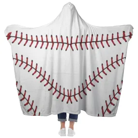 Baseball Stitch Hooded Blanket