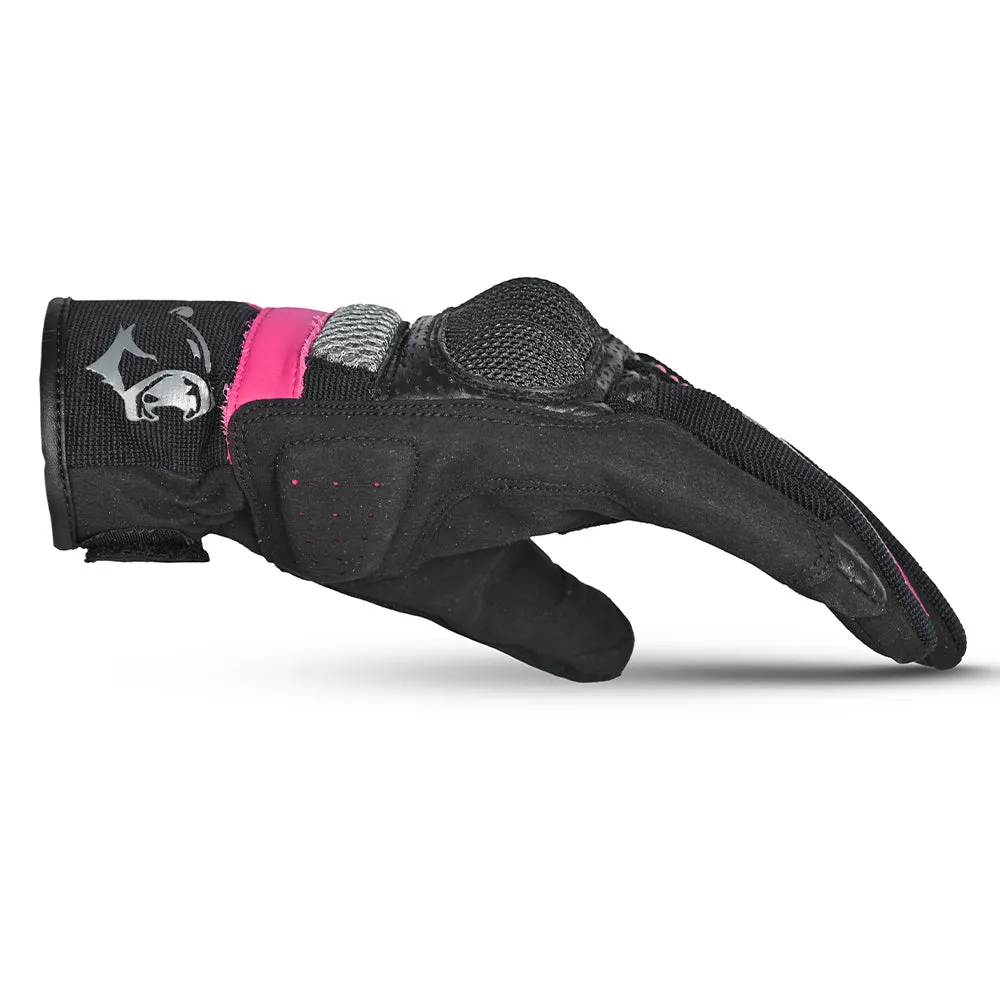 BELA Hero Air Lady Summer Motorcycle Gloves Black Pink