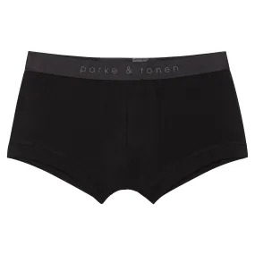 Black Solid Low Rise Trunk