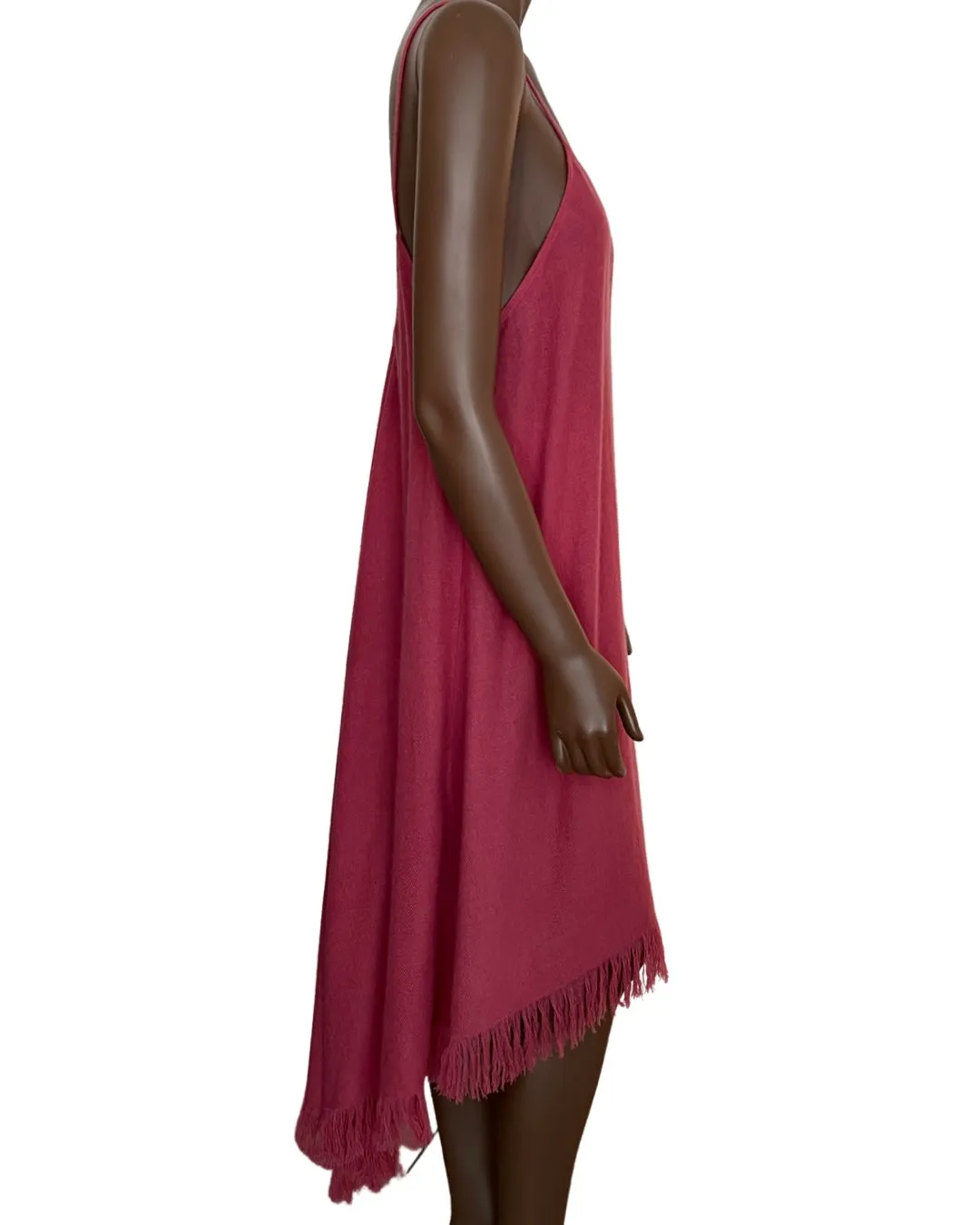 CASHMERE WOVEN SCARF DRESS S