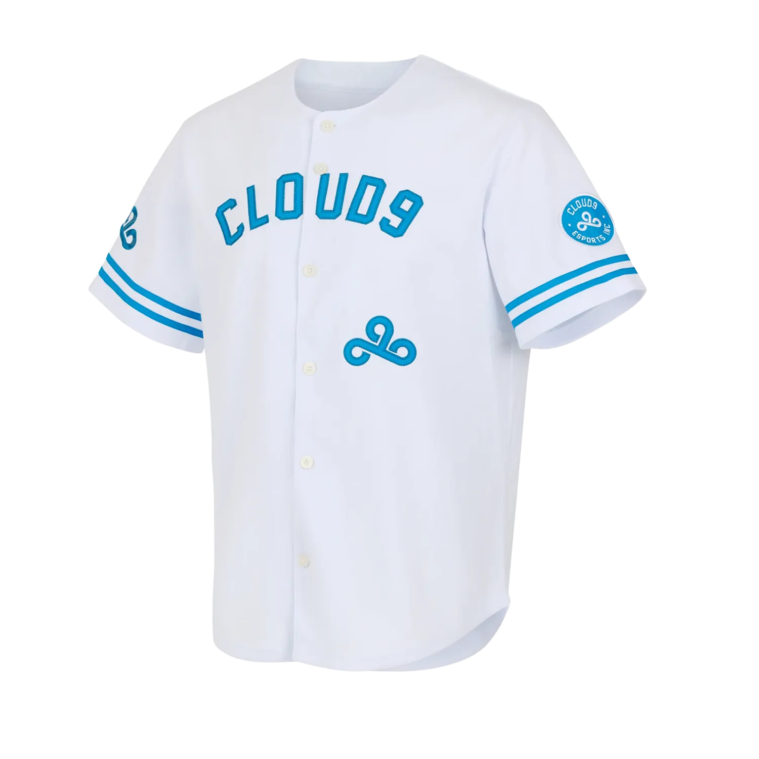 Cloud9 Core Collection Baseball Jersey. White.