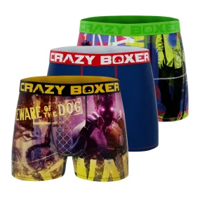 CRAZYBOXER Sports Skate Men's Boxer Briefs (3 pack)