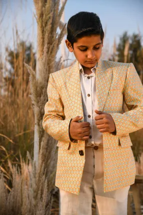 Fiery Fettle- Silk Suit For Boys