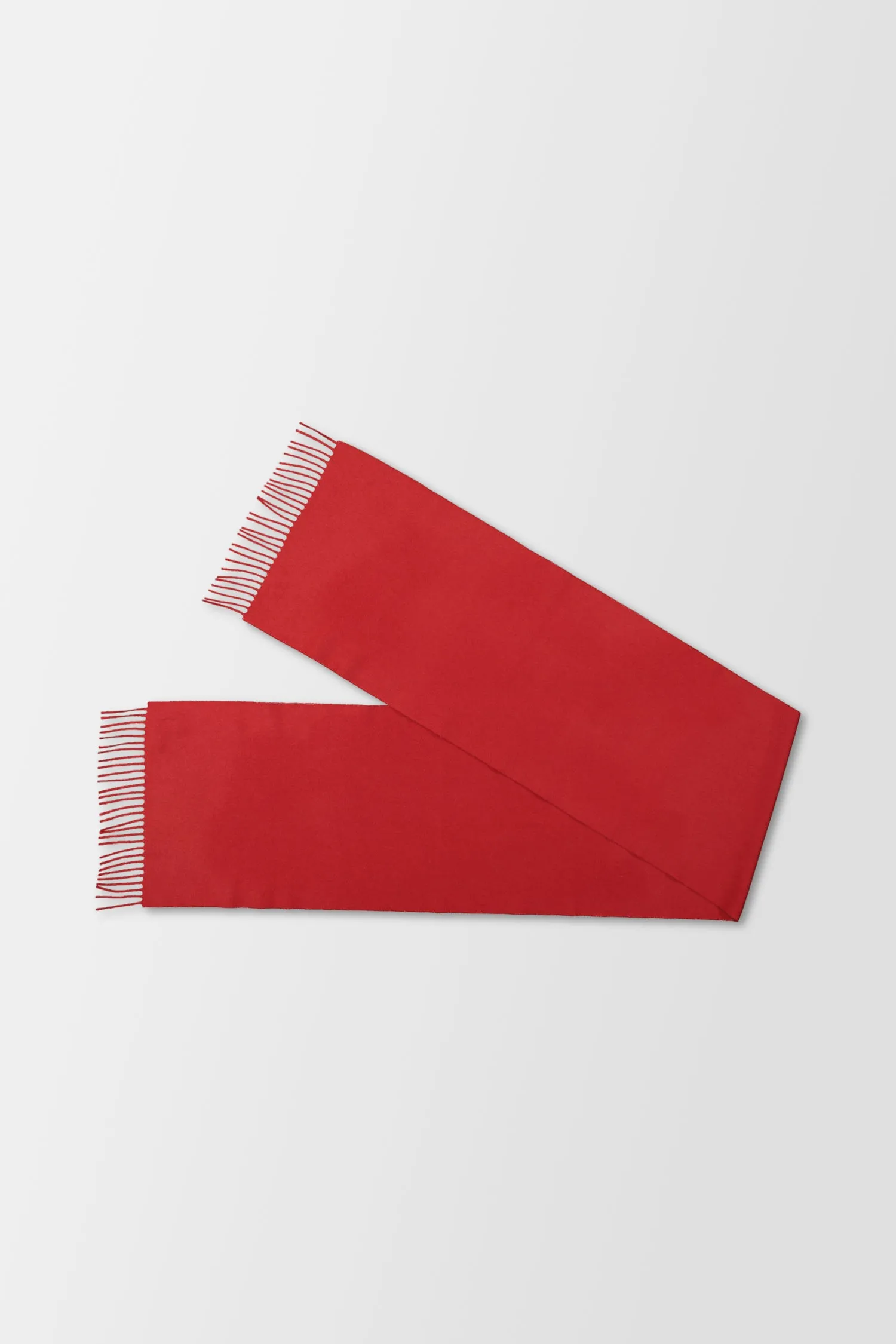 Joshua Ellis Scarlet Classic Plain Scarf