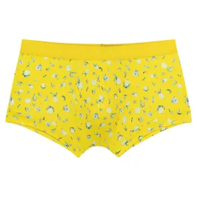 Meyer Lemon Yellow Print Low Rise Trunk