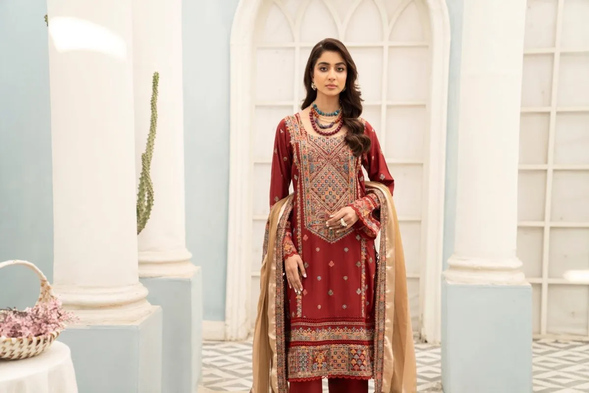 Munira Embroidered Viscose Pakistani Suit MUN544