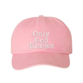 Only God Knows Washed Baseball Hat