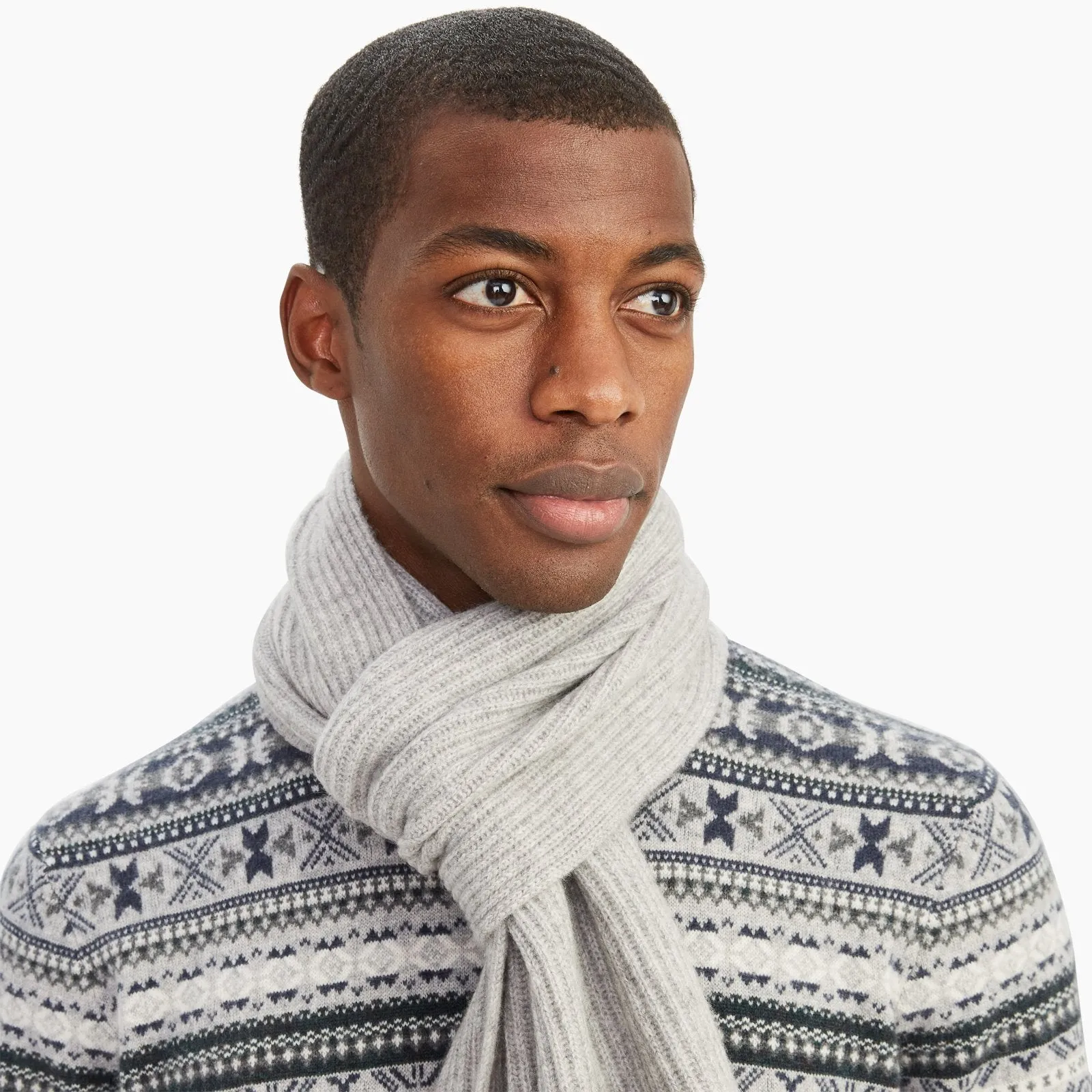 Signature Cashmere Ribbed Scarf