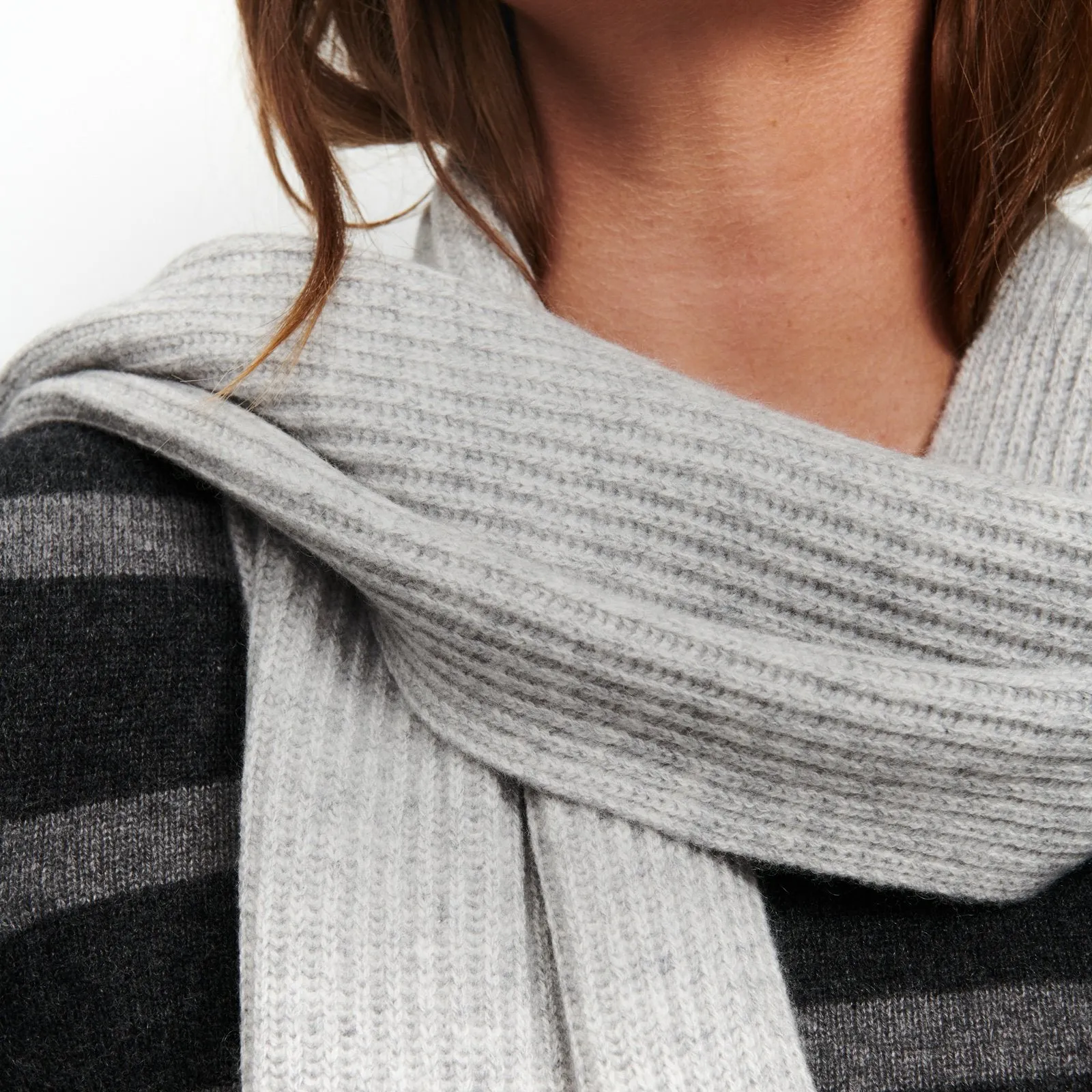 Signature Cashmere Ribbed Scarf