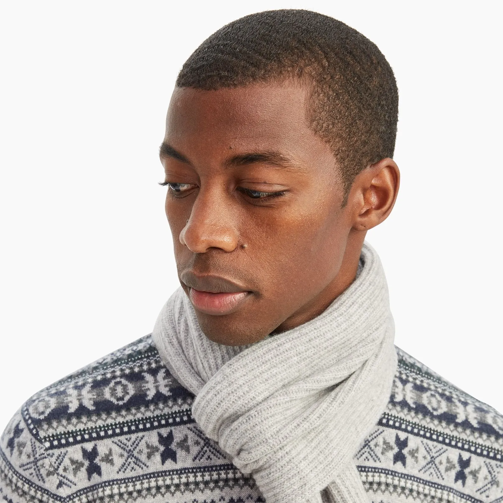 Signature Cashmere Ribbed Scarf